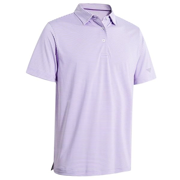Boys Polo Shirts Short Sleeve Striped Performance Moisture Wicking Dry Fit Golf Shirts for Boys Youth Kids