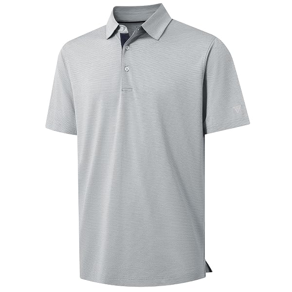 M MAELREG Golf Shirts for Men Dry Fit Short Sleeve Performance Moisture Wicking Heather Jacquard Active Mens Polo Shirts