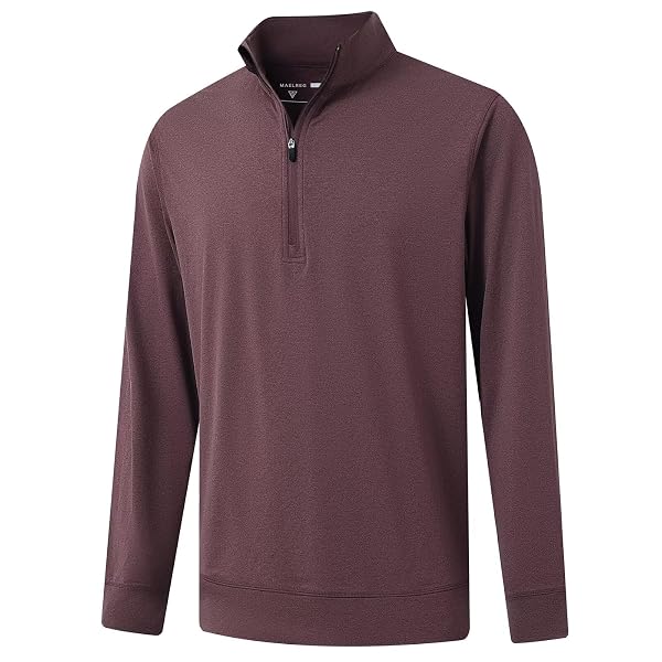 M MAELREG Quarter Zip Pullover Men Moisture Wicking Performance Heather Midlayer Golf 1/4 Zip Pullover Mens Sweatshirt