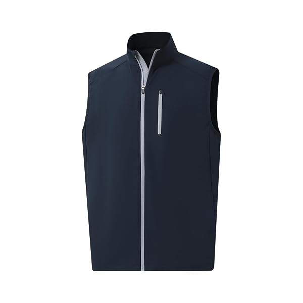 M MAELREG Mens Vests Outerwear Windproof Lightweight Softshell Vests Zip Pockets Sports Sleeveless Jacket Golf Vests for Men