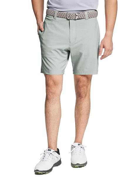 M MAELREG Golf Shorts Men 7 inch 9 inch Lightweight Dry fit Stretch Flat Front Casual Sport Heather Hybrid Flex Mens Shorts