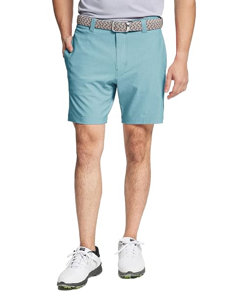 M MAELREG Golf Shorts Men 7 inch 9 inch Lightweight Dry fit Stretch Flat Front Casual Sport Heather Hybrid Flex Mens Shorts