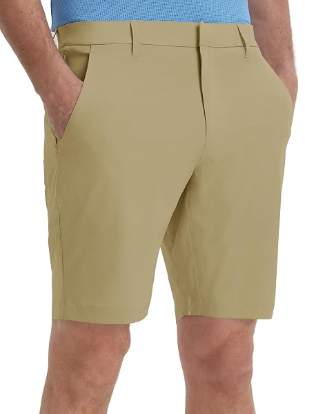 M MAELREG Mens Golf Shorts 7"/9" Lightweight Quick Dry Water-Resistant Stretch Waistband Flat Front Casual Mens Dress Shorts