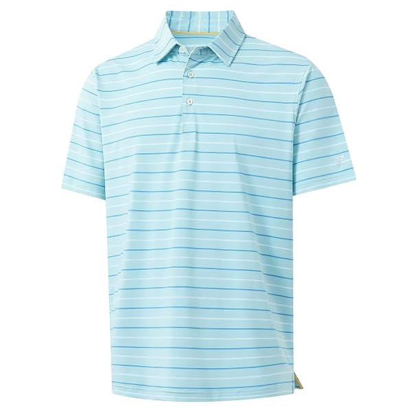 M MAELREG Boys Polo Shirt Short Sleeve Performance Moisture Wicking Dry fit Casual Striped Golf Shirts for Boys