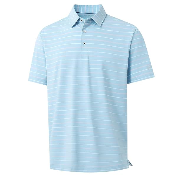 M MAELREG Boys Polo Shirt Short Sleeve Performance Moisture Wicking Dry fit Casual Striped Golf Shirts for Boys