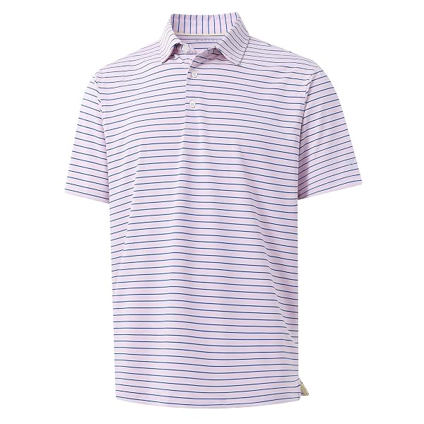 M MAELREG Boys' Polo Shirt Striped Short Sleeve Moisture Wicking Performance Stretch Active Casual Collared Kids Golf Shirt
