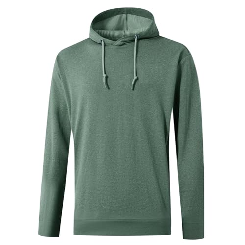 M MAELREG Mens Hoodies Pullover Performance Lightweight Hoodies For Men With 2 Pocket Dry Fit Wicking Stretch Golf Sweatshirt