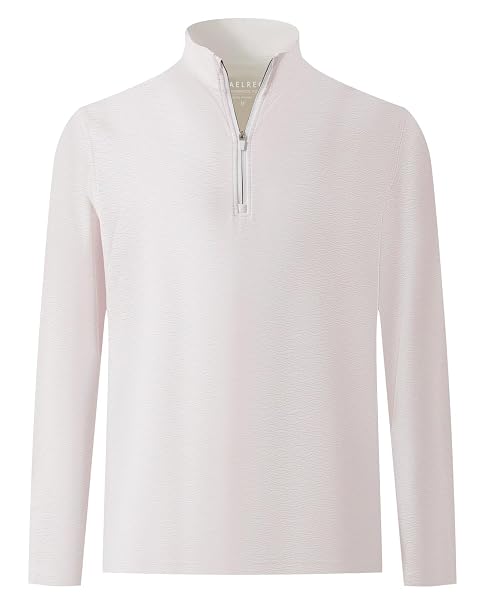 M MAELREG Quarter Zip Golf Pullover Men Dry Fit Long Sleeve Performance Wicking 1/4 Zip Full Print Pullover Mens Sweatshirt