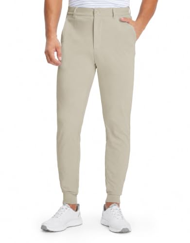 M MAELREG Men's Golf Pants Stretch Moisture-Wicking Ankle Zip Men Joggers