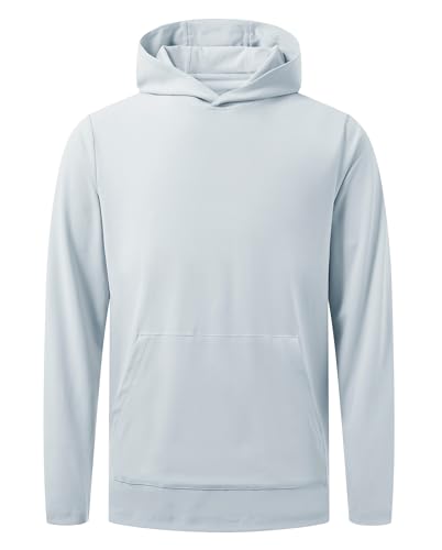 M MAELREG Mens Hoodies Pullover Lightweight Moisture Wicking Dry Fit Casual Athletic Hooded Sweatshirts with Kangaroo Pocket