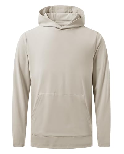 M MAELREG Mens Hoodies Pullover Lightweight Moisture Wicking Dry Fit Casual Athletic Hooded Sweatshirts with Kangaroo Pocket