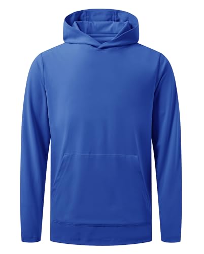 M MAELREG Mens Hoodies Pullover Lightweight Moisture Wicking Dry Fit Casual Athletic Hooded Sweatshirts with Kangaroo Pocket