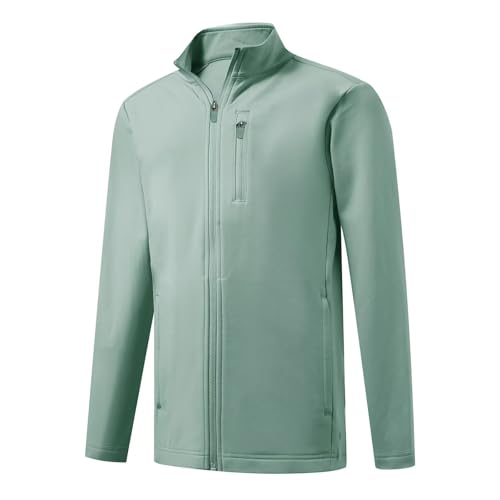 M MAELREG Full Zip Fleece Lined Jacket for Kids Lightweight Water Resistant Coat Boys Winter Long Sleeve Jackets with Pockets