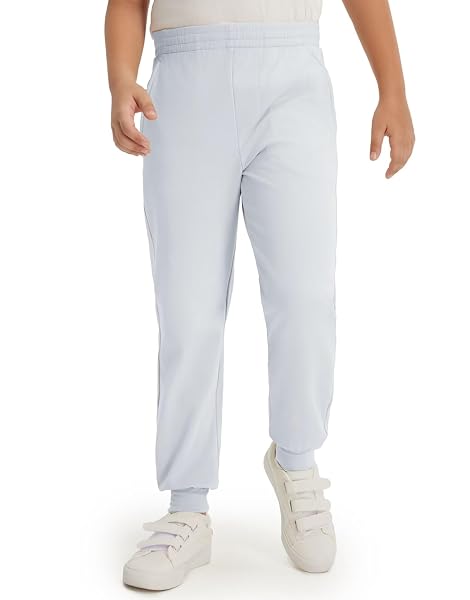 M MAELREG Boys Fleece Sweatpants Stretch Water Resistant Golf Joggers for Boys with Zipper Pockets Athletic Track Pants