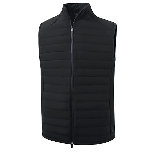 M MAELREG Mens Lightweight Puffer Vest Water-Resistant Winter Outerwear Full Zip Sleeveless Jacket for Outdoor Golf