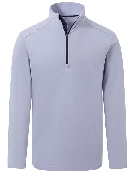 M MAELREG Quarter Zip Pullover Men Stretch Performance Mock Neck Moisture Wicking Golf 1/4 Zip Pullover Mens Sweatshirt