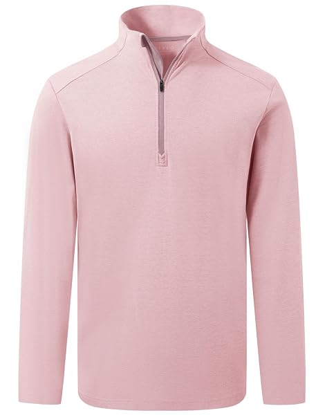 M MAELREG Quarter Zip Pullover Men Stretch Performance Mock Neck Moisture Wicking Golf 1/4 Zip Pullover Mens Sweatshirt