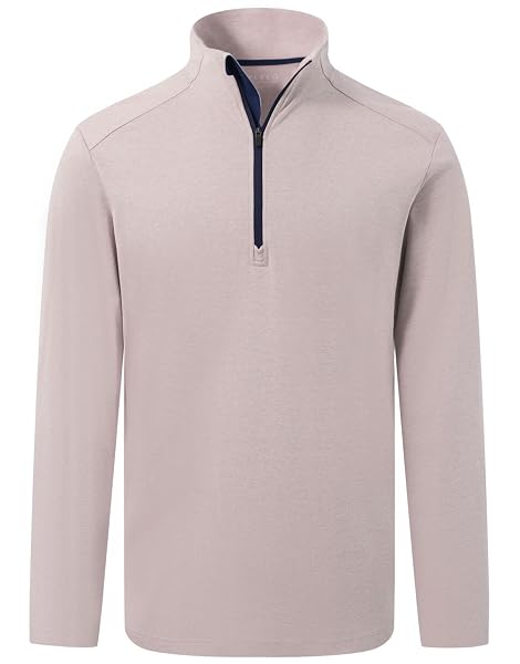 M MAELREG Quarter Zip Pullover Men Stretch Performance Mock Neck Moisture Wicking Golf 1/4 Zip Pullover Mens Sweatshirt
