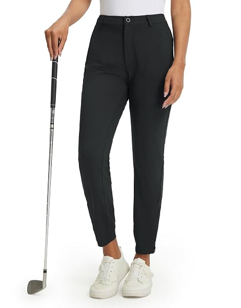 M MAELREG Women's Golf Pants Lightweight Quick Dry Ankle Zip Track Pants