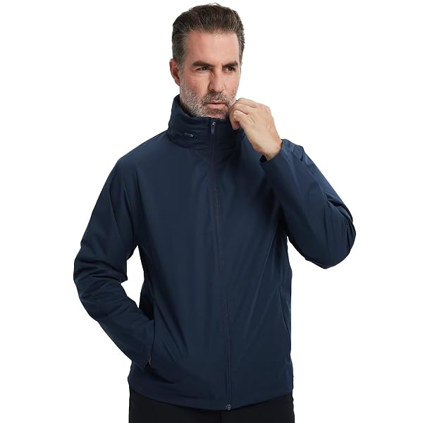 M MAELREG Mens Lightweight Jackets Water Resistant Windbreaker Packable Hooded Golf Jacket Men for Running Hiking