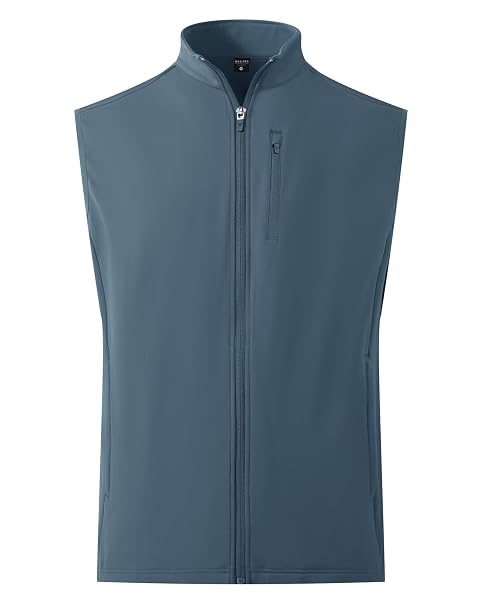 M MAELREG Golf Vest For Men Dry Fit Performance Warm Water-Resistant Golf Running Hiking Spring Fall Fishing Vest