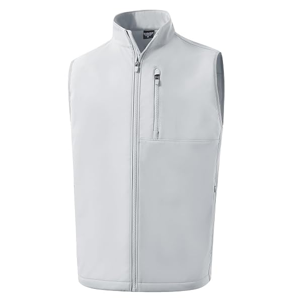 M MAELREG Mens Vests Outerwear Windproof Lightweight Softshell Vests Zip Pockets Sports Sleeveless Jacket Golf Vests for Men