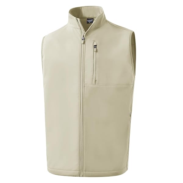 M MAELREG Mens Vests Outerwear Windproof Lightweight Softshell Vests Zip Pockets Sports Sleeveless Jacket Golf Vests for Men