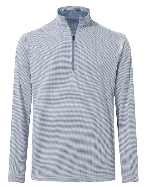 M MAELREG Quarter Zip Pullover Men Ultra-Lightweight Mock Neck Long Sleeve Thin Midlayer Sports 1/4 Golf Sweatshirts for Men