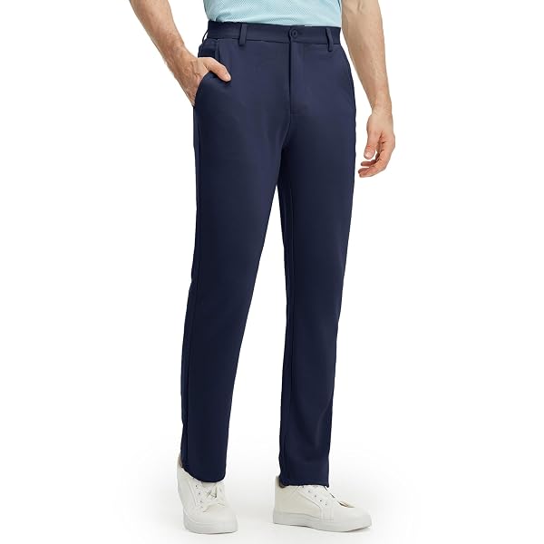 M MAELREG Golf Pants Men Stretch Dress Casual Business Pants with Pockets