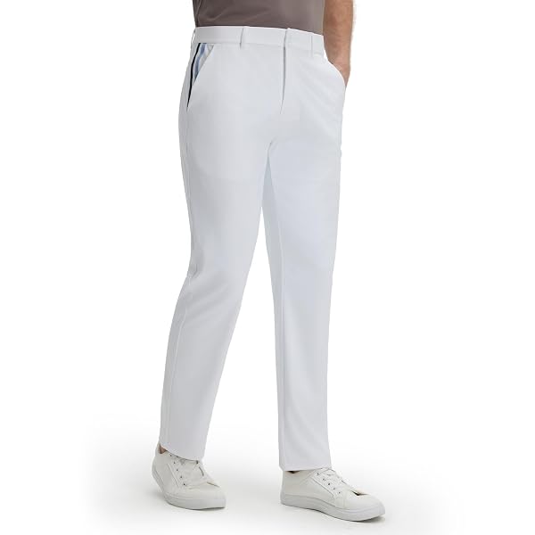 M MAELREG Mens Golf Pants Stretch Dress Casual Pants 30"/32"/34" Lightweight Quick Dry Business Slacks with 4 Pockets