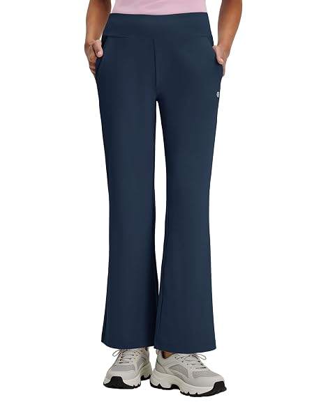 M MAELREG Womens Golf Pants with Pockets Flare High Waist Stretch Tall Bootcut Wide Leg Work Women Dress Pants