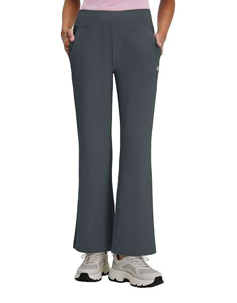 M MAELREG Womens Golf Pants with Pockets Flare High Waist Stretch Tall Bootcut Wide Leg Work Women Dress Pants