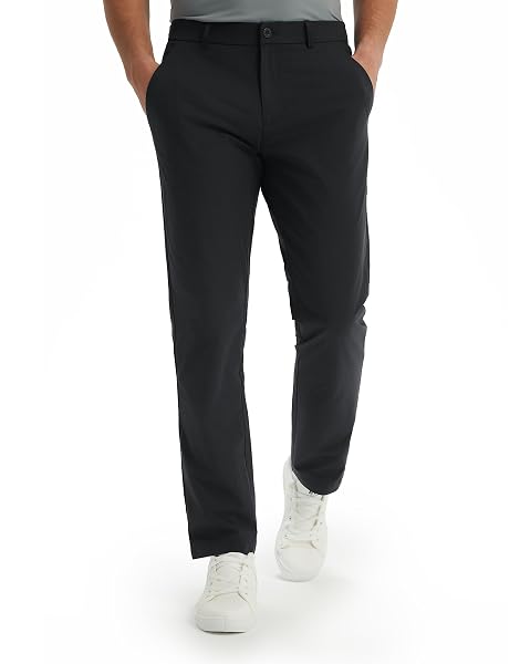 Men's Golf Pants 30"/32"/34" Inseam Golf Pants Men Stretch with 5 Pockets