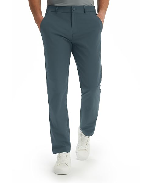 Men's Golf Pants 30"/32"/34" Inseam Golf Pants Men Stretch with 5 Pockets