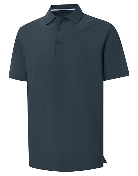 M MAELREG Golf Shirts for Men Dry Fit Waffle Textured Collared Short Sleeve Moisture Wicking Casual Sports Mens Polo Shirts