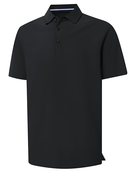 M MAELREG Golf Shirts for Men Dry Fit Waffle Textured Collared Short Sleeve Moisture Wicking Casual Sports Mens Polo Shirts
