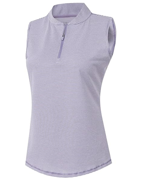 M MAELREG Golf Shirts for Women 1/4 Zip Tennis Sleeveless Tops for Women