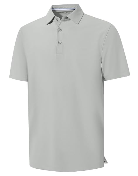 M MAELREG Golf Shirts for Men Dry Fit Waffle Textured Collared Short Sleeve Moisture Wicking Casual Sports Mens Polo Shirts