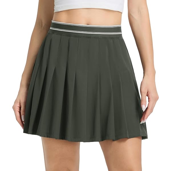 M MAELREG Golf Skirts for Women High Waisted Quick Dry Moisture-Wicking Pleated Athletic Tennis Skirts with Pockets Workout