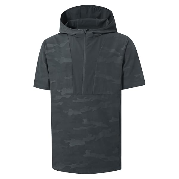 M MAELREG Mens Short Sleeve Half Zip Hoodies Lightweight Golf Jacket