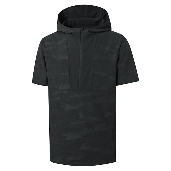 M MAELREG Mens Short Sleeve Half Zip Hoodies Lightweight Golf Jacket