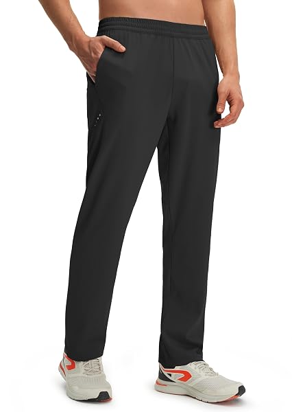 M MAELREG Men's Sweatpants with 3 Pockets Stretch Tapered Athletic Joggers