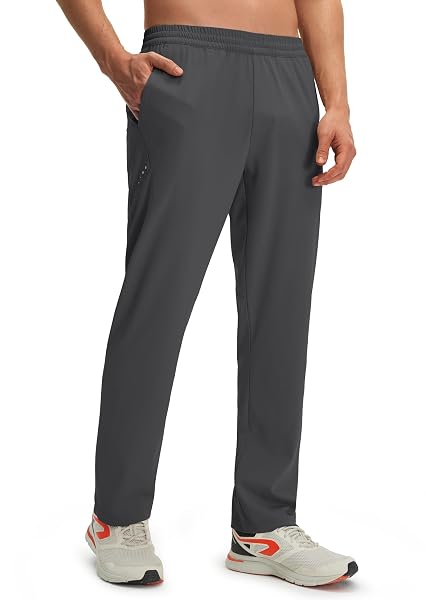 M MAELREG Men's Sweatpants with 3 Pockets Stretch Tapered Athletic Joggers