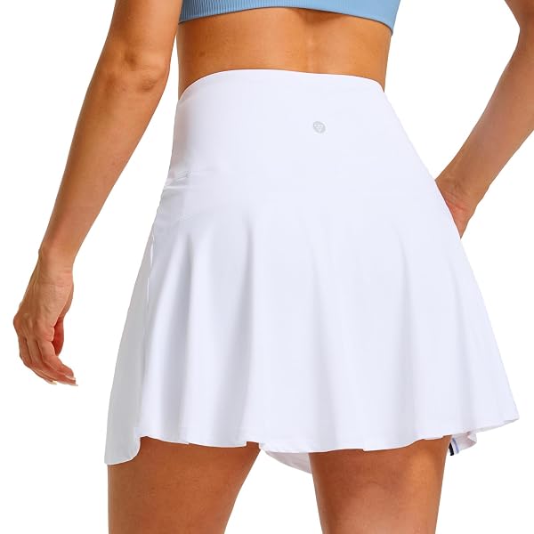 M MAELRE Womens Pleated Tennis Skirt with 2 Inner Pockets Shorts High Waisted Athletic Golf Skorts Skirts for Workout Casual