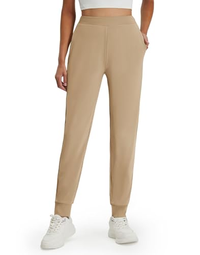 M MAELREG Womens Joggers with Pockets 26"/28"/30" Stretch Drawstring Tapered Running Sweatpants for Women Golf Lounge Workout