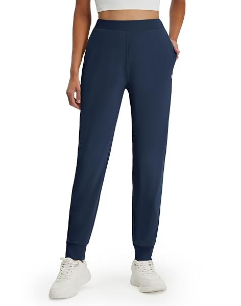 M MAELREG Womens Joggers with Pockets 26"/28"/30" Stretch Drawstring Tapered Running Sweatpants for Women Golf Lounge Workout