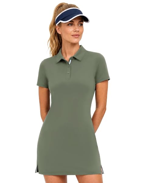M MAELREG Polo Dress for Women Sun Protection Workout Athletic Dresses