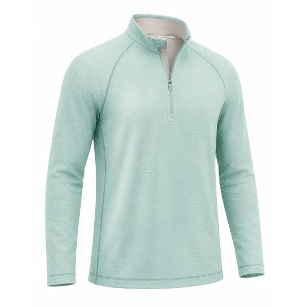 M MAELREG Quarter Zip Pullover Men Running Shirt Long Sleeve Golf Shirts