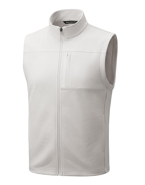 M MAELREG Mens Vests Outerwear Horizontal Stripes Texture Golf Vest for Men